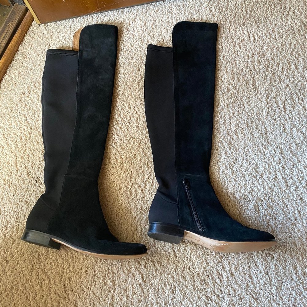 Black Corso Como suede boots